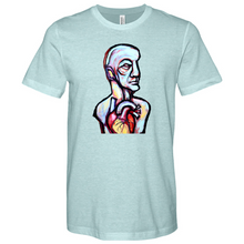 Load image into Gallery viewer, Abstract Art Head Heathered Tee
