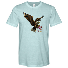 Load image into Gallery viewer, Green Eagle &amp; Shredded Fabric Heathered Tee
