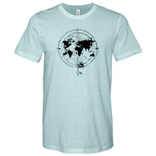 Load image into Gallery viewer, World Map Heathered Tee
