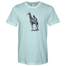 Load image into Gallery viewer, Giraffe Butterfly Heathered Tee
