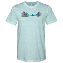Load image into Gallery viewer, Frequency Mountains Without Bg Heathered Tee
