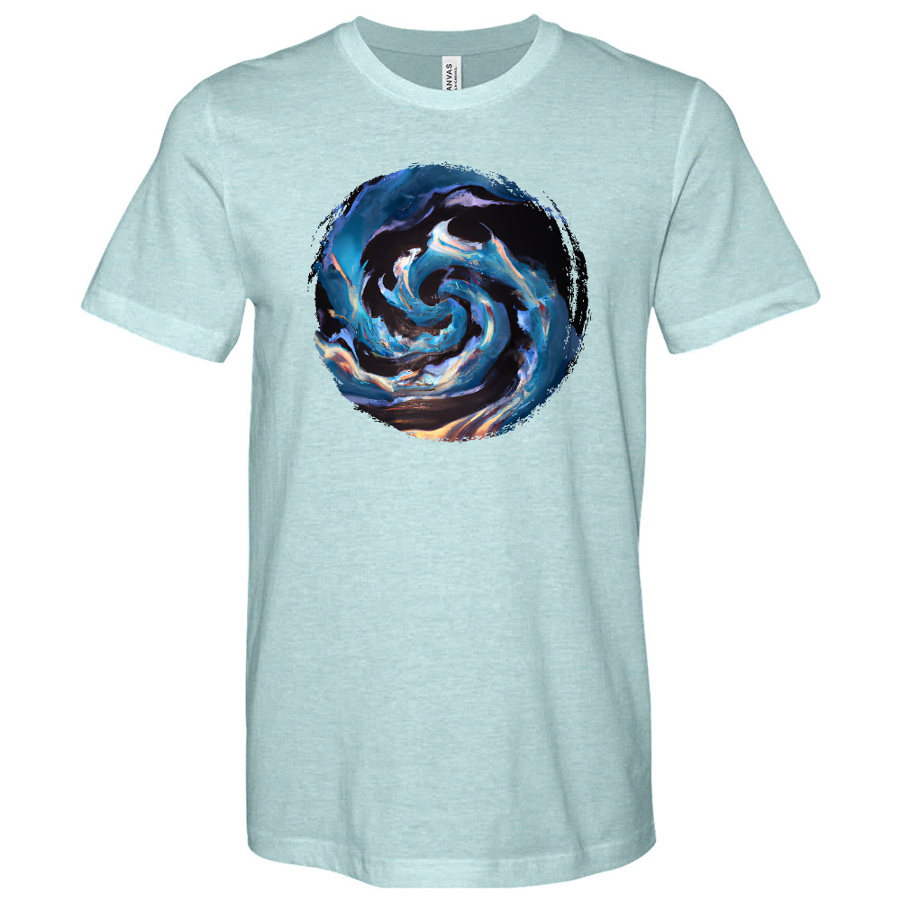 Sunset Waves Heathered Tee