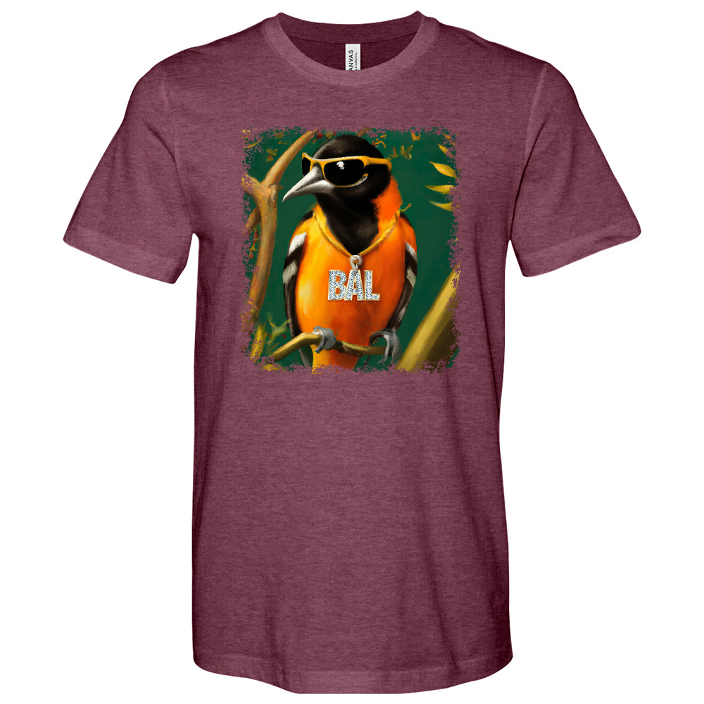 Bal Orange Bird Heathered Tee