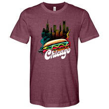 Load image into Gallery viewer, Chicago Hot Dog Heathered Tee
