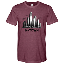 Load image into Gallery viewer, Houston Skyline City Heathered Tee
