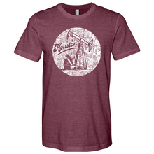 Load image into Gallery viewer, Houston Oil Pumpjack Heathered Tee
