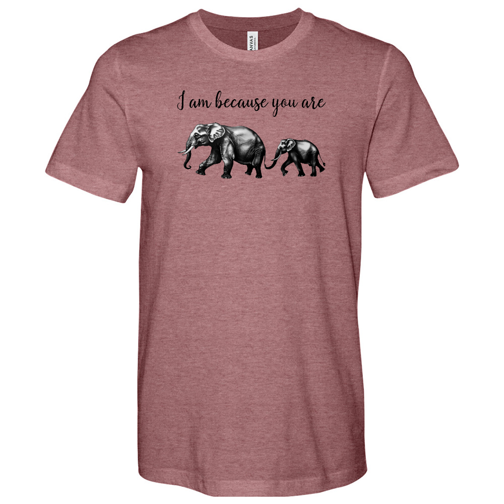 I am Because You Are Heathered Tee