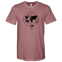 Load image into Gallery viewer, World Map Heathered Tee

