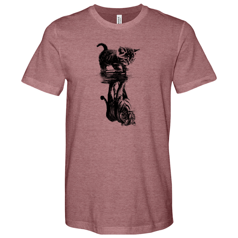 Cat Reflection Heathered Tee
