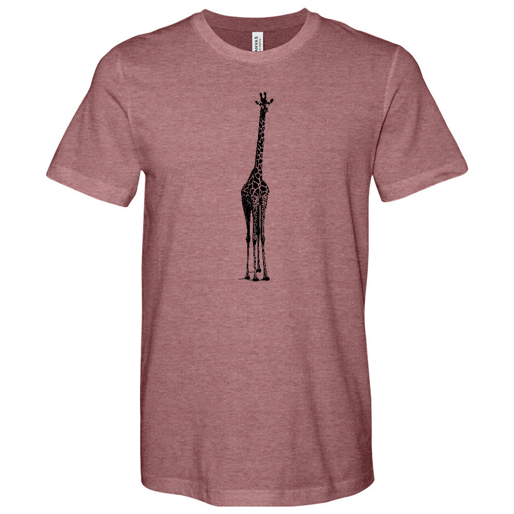 Giraffee Art Heathered Tee