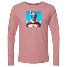 Load image into Gallery viewer, Llama Luchidor Blue Long Sleeve
