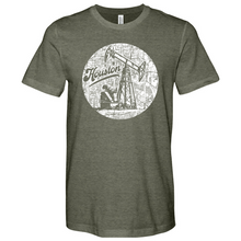Load image into Gallery viewer, Houston Oil Pumpjack Heathered Tee

