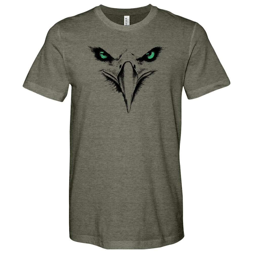Face of an Bald Eagle Heathered Tee