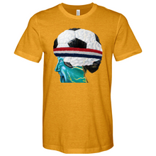 Load image into Gallery viewer, Soccer Head Heathered Tee
