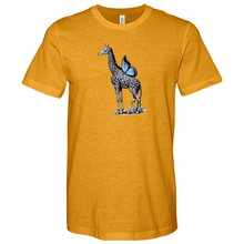 Load image into Gallery viewer, Giraffe Butterfly Heathered Tee
