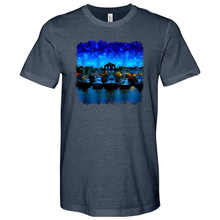 Load image into Gallery viewer, Shem Creek Starry Night Heathered Tee
