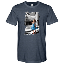 Load image into Gallery viewer, Little Girl Smiling and Waving at the Camera 02 Heathered Tee
