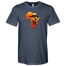 Load image into Gallery viewer, Africa Giraffe Heathered Tee
