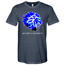 Load image into Gallery viewer, Japanese Blue Lion Heathered Tee
