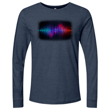 Load image into Gallery viewer, Frequency Waves Red Blue Long Sleeve
