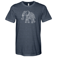 Load image into Gallery viewer, Elephant Line Art Heathered Tee
