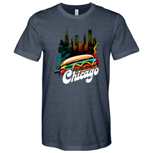 Load image into Gallery viewer, Chicago Hot Dog Heathered Tee
