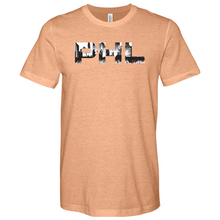Load image into Gallery viewer, PHL Retro Skyline Heathered Tee
