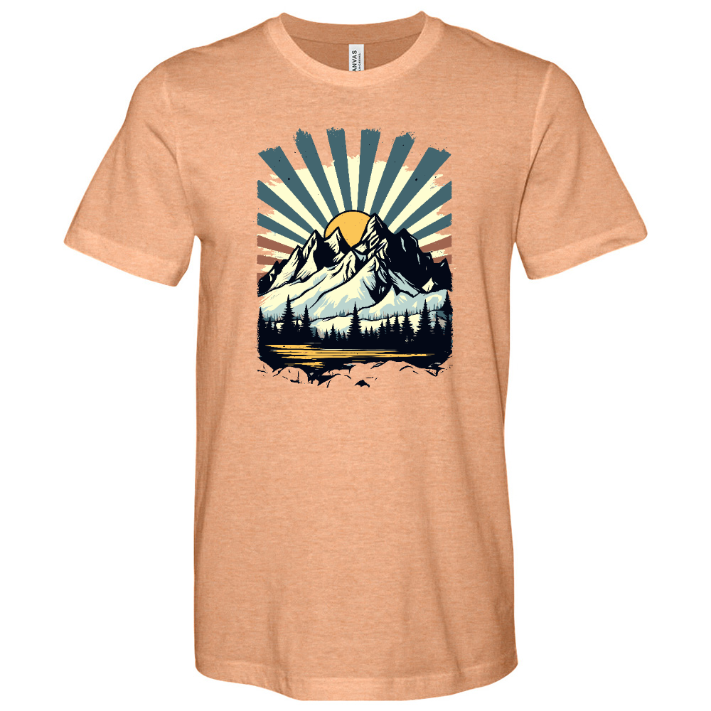 Retro Mountain Heathered Tee