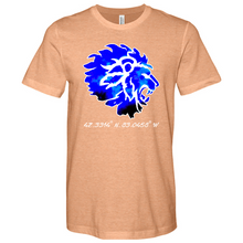 Load image into Gallery viewer, Japanese Blue Lion Heathered Tee
