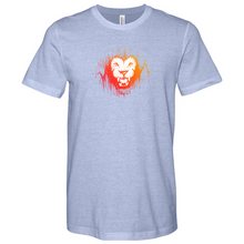 Load image into Gallery viewer, Lion&#39;s Face Drawing Heathered Tee
