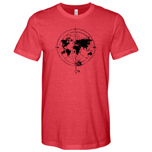 Load image into Gallery viewer, World Map Heathered Tee
