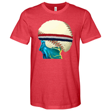 Load image into Gallery viewer, Baseball Head 01 Heathered Tee
