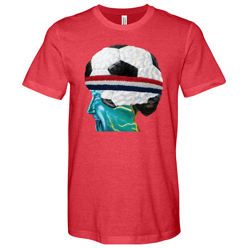 Soccer Head Heathered Tee