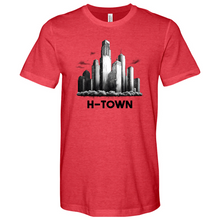 Load image into Gallery viewer, Houston Skyline City Heathered Tee
