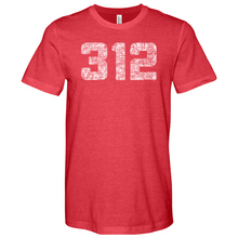 Load image into Gallery viewer, Chicago 312 Heathered Tee
