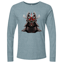 Load image into Gallery viewer, Silver &amp; Red Japanese Warrior MinLong Sleeve
