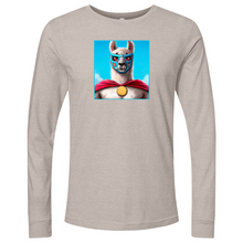 Load image into Gallery viewer, Llama Luchidor Blue Long Sleeve
