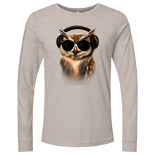 Load image into Gallery viewer, Owl in Headphones Long Sleeve
