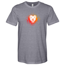 Load image into Gallery viewer, Lion&#39;s Face Drawing Heathered Tee

