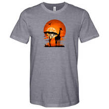 Load image into Gallery viewer, Giraffe Sunset Heathered Tee
