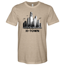 Load image into Gallery viewer, Houston Skyline City Heathered Tee
