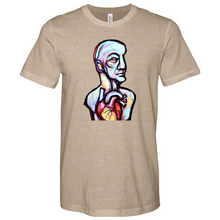 Load image into Gallery viewer, Abstract Art Head Heathered Tee
