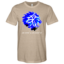 Load image into Gallery viewer, Japanese Blue Lion Heathered Tee
