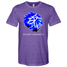 Load image into Gallery viewer, Japanese Blue Lion Heathered Tee
