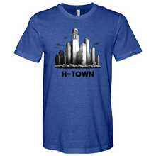 Load image into Gallery viewer, Houston Skyline City Heathered Tee
