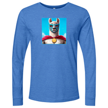 Load image into Gallery viewer, Llama Luchidor Blue Long Sleeve
