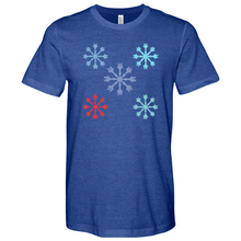 Load image into Gallery viewer, Danish Modern Snowflakes Heathered Tee
