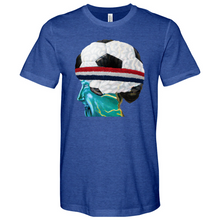 Load image into Gallery viewer, Soccer Head Heathered Tee
