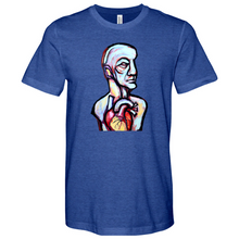 Load image into Gallery viewer, Abstract Art Head Heathered Tee
