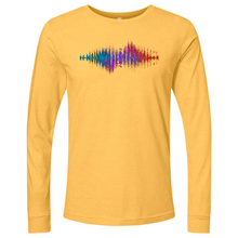 Load image into Gallery viewer, Frequency Waves Red Blue Long Sleeve
